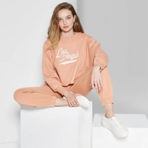 Crewneck Los Angeles Cropped Sweatshirt